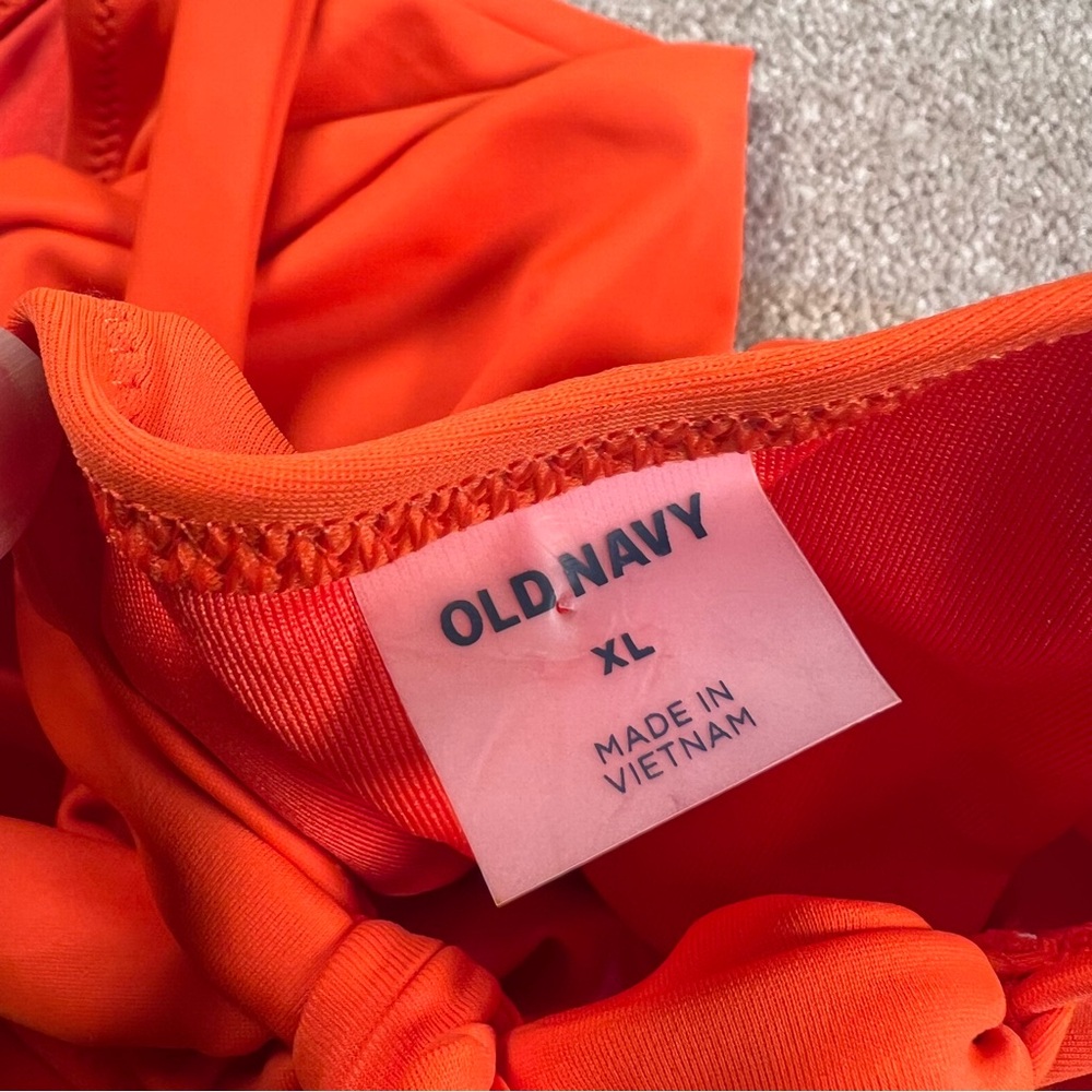 Old‎ Navy One Piece Swimsuit Orange Cross Back NWT Women's XL - Picture 11 of 11